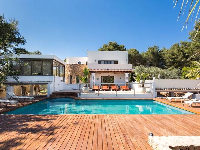 Big private villa with pool near Santa Eulalia