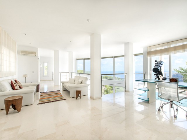 inside the luxury villa on ibiza