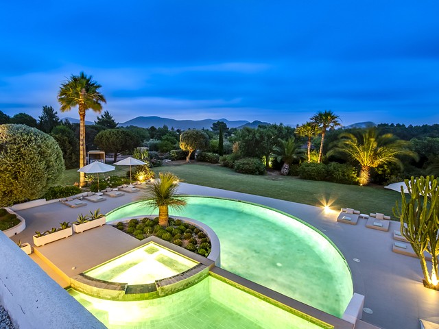pool by night