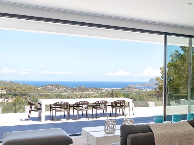 the view from luxury ibiza holiday villa
